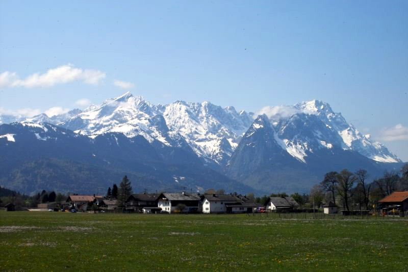 This is a picture of the highest mountain in Germany - the Zugspitze.